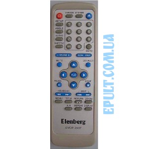 Пульт ДУ для  DVD Elenberg DVDP-2407 (Saturn ST1703, West)